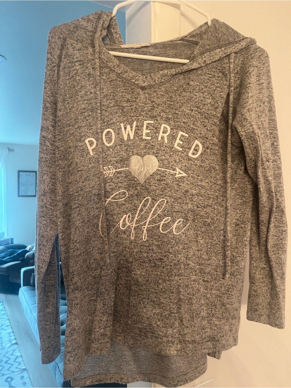 Great gray thin hoodie